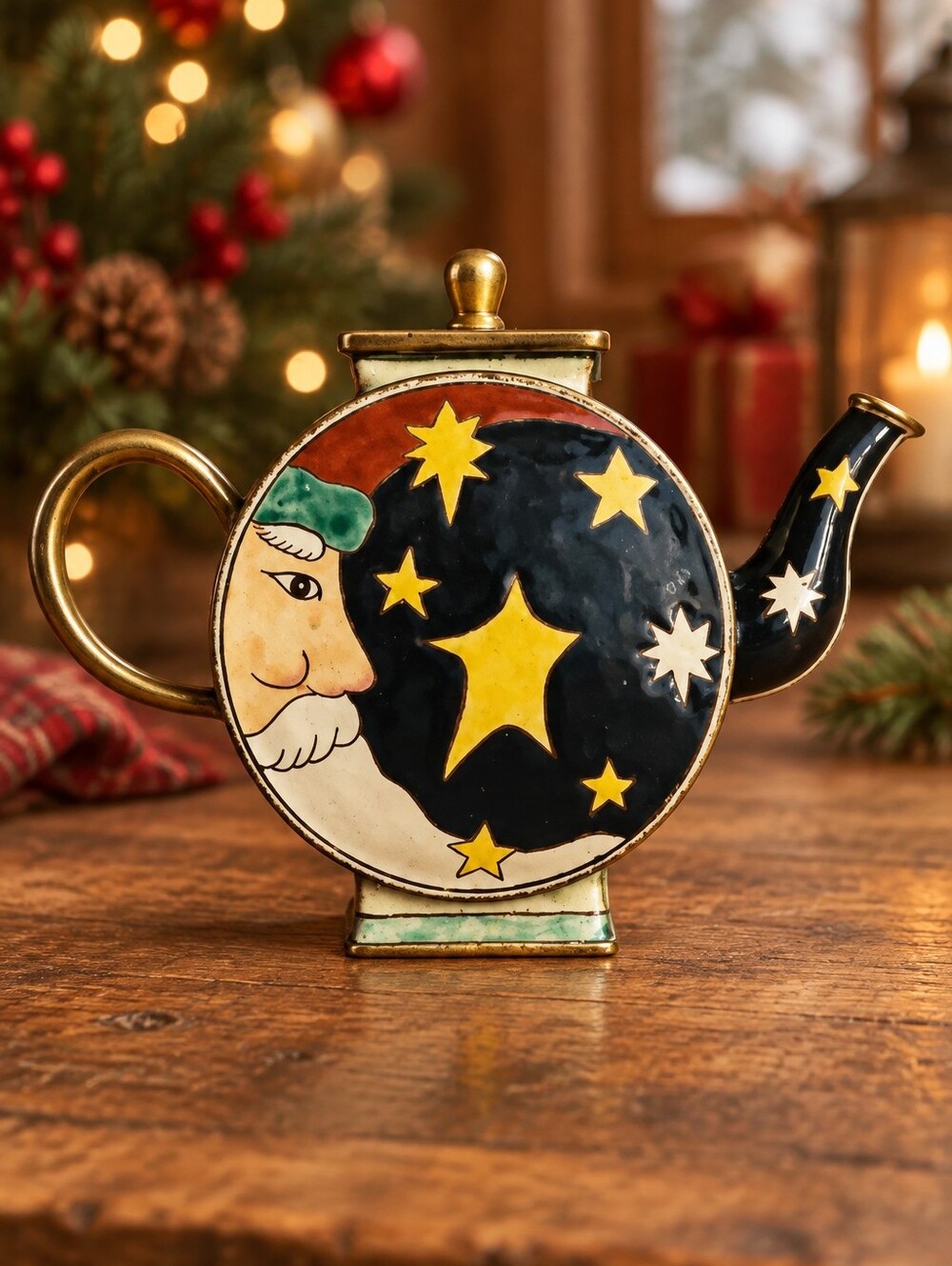 Kelvin Chen Holiday Starry Mini Teapot  4.5x3.5